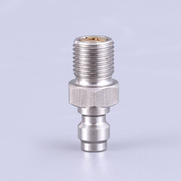 Pièces de pompes Pcp tête mâle à connexion rapide de 8mm tête mâle en acier inoxydable avec tête mâle à vanne unidirectionnelle M10 * 1 1/8NPT 1/8BSP filetage