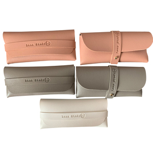 Manufacturer Sunglasses Packaging Custom logo Soft Pu Leather <strong>Glasses</strong> Bag Eyeglass <strong>case</strong> Storage Box Organizer - Product Image 1