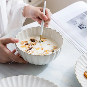 Assiettes à dîner en céramique nordique personnalisées par le fabricant, service <span class=keywords><strong>de</strong></span> table en céramique élégant, vaisselle en <span class=keywords><strong>porcelaine</strong></span> - Product Image 5