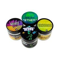 Vente en gros de bouteilles en plastique PET transparentes de 3,5 grammes pour herbes sèches, avec bouchon à vis, anti-odeur, étiquettes personnalisées, autocollants, logo personnalisé