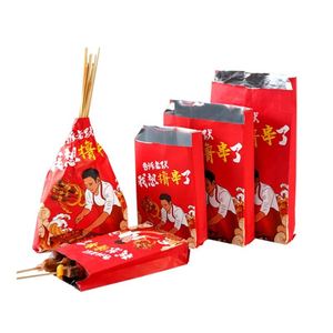 Bolsas de Papel de Aluminio para Alimentos con Logotipo Personalizado, Resistentes a la Grasa, para Barbacoa, Kebab, Comida para Llevar, Desechables, Precio de Fábrica al por Mayor, Gran Venta 2025 - Product Image 5