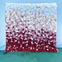 Backdrop Dinding Bunga Hydrangea Buatan 8ft X 8ft Grosir Mawar Sutra Alas Kain Dekoratif Dekorasi Acara Pernikahan