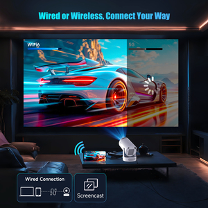 HY300pro + Новый 4K с поддержкой Android 11 проектор с 8000 люменами WIFI 6 потолочный и штатив ручной фокусировки идеально подходит для дома и офиса ультра - Product Image 5