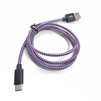Câble de charge rapide USB A vers USB C tressé en nylon vert OEM