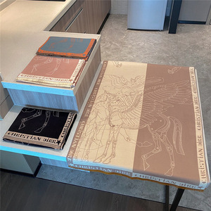 थोक महिलाओं के नए शीतकालीन स्कार्फ, शूटिंग स्टार और घोड़े का रंग-ब्लॉक डिजाइन, गर्म नकली कश्मीरी, शॉल गर्दन लपेटें - Product Image 1