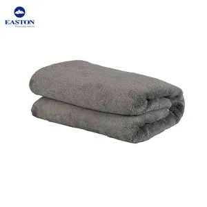 Good quality hotel wholesale cheap pure cotton spa bath grey towel custom logo