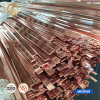 Barre de cuivre C10100 T1 T2 Cu-OF Cu-ETP Barre plate en acier Barre de cuivre plate 3mm 6mm 8mm Barre de cuivre solide Barre plate en cuivre