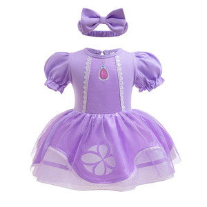 Giáng sinh bé gái công chúa Romper váy Anna Elsa Rapunzel <span class=keywords><strong>Tinker</strong></span> Chuông trang phục halloween ưa thích Cổ Tích bodysuit với headband - Product Image 3