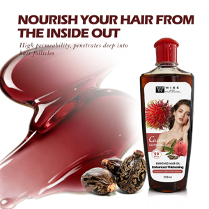 Сыворотка-масло для волос с касторовым маслом для глубокого увлажнения и восстановления, разглаживающая, нежирная, с богатой нежной формулой для поврежденных волос, с рицинолеевой кислотой - Product Image 2