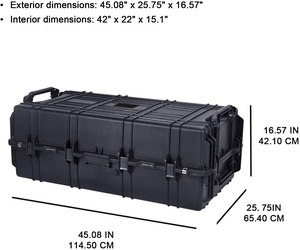 Xách tay không thấm nước cứng trường hợp máy ảnh, trường hợp khô với tùy chỉnh phù hợp với bọt, bảo vệ cho máy ảnh, bay không người lái, kính thiên văn - Product Image 6