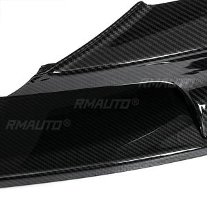Para BMW F30 F31 F35 Serie 3 M Sport 2012-2018, alerón delantero, divisor de parachoques, difusor, aspecto de fibra de carbono, negro brillante - Product Image 4