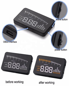 Alat Diagnostik Mobil Laris Manis, Mengemudi Aman OBD2 Hud X5 Head up Display, Alarm Kecepatan Berlebih dan Suhu Tinggi - Product Image 5