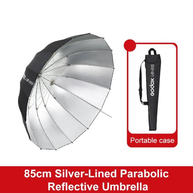 Godox Photography Studio Reflector Diffuser UB-85S Black Silver Umbrella