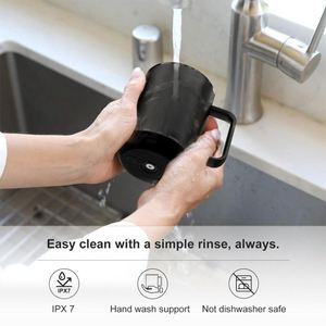 Taza de Café Inteligente con Control de Temperatura por Bluetooth, Taza Digital con Calefacción Inalámbrica, Construcción de Acero Inoxidable - Product Image 6