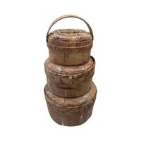 Réchaud alimentaire de grande capacité pour la maison, 2,5 L + 5 L + 8 L, 3 pièces, avec couvercles, ABS + acier inoxydable, réchaud alimentaire thermique pour la restauration