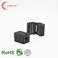 Clamp Split Ferrite Core EMI Filter Choke Small Equipment Cable Noise Absorbing Core 10mm Inner Diameter 80D