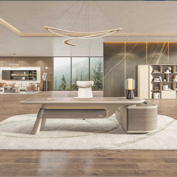 L Shaped Office Furniture - Modern Wooden Desks for Managers