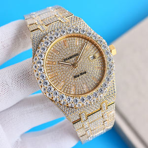 Relojes de Lujo Personalizados de Hip Hop con Diamantes Moissanite, Caja de Zafiro con Incrustaciones, Relojes Mecánicos Automáticos para Regalo - Product Image 6