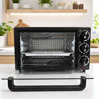 Four électrique miniature de haute qualité 25L 1000W multifonction pour la cuisson, la torréfaction et le maintien au chaud, boîtier en acier inoxydable, utilisation domestique, extérieure et hôtelière