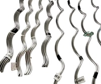Raccord préformé en tige plate d'aluminium pour lignes électriques aériennes, connexion hélicoïdale formée