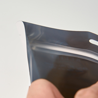 Sachets en plastique à fond plat, étanches à l'humidité, finition brillante, anti-odeur, pour café, thé, aliments, emballage refermable, vente en gros