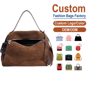 Bolso Bandolera Retro de Gamuza Marrón Oscuro, Premium, Gran Capacidad, para Viaje, de Mano y Hombro, Personalización OEM - Product Image 2