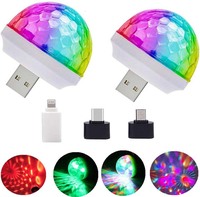 TSINYE-Lampe LED USB à commande vocale avec adaptateur pour téléphone portable