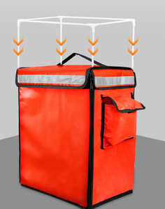 Zaino per la consegna di cibo per Pizza impermeabile e termoisolante, bicicletta da <span class=keywords><strong>asporto</strong></span>, borsa refrigerata isolata per la consegna di biciclette - Product Image 5