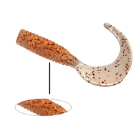 Petit leurre à truite réaliste à ver souple bon marché appâts souples vente en gros de matériel Topline Tpr méné t-tail Mini Zman leurre souple pêche