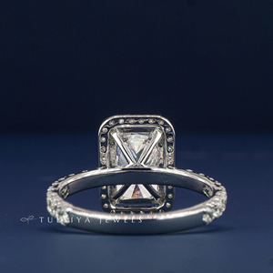 Bague solitaire en or 14 carats avec diamant de laboratoire, best-seller, pour femme, bague de fiançailles à pierre unique, bijoux fins de luxe, anniversaire - Product Image 5