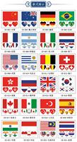 Tatuajes Temporales de Banderas de Países Internacionales, Resistentes al Agua, para Eventos Deportivos de Fútbol