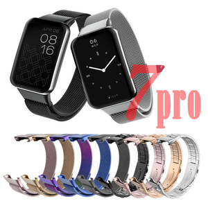 ShanHai Pour <span class=keywords><strong>Xiaomi</strong></span> <span class=keywords><strong>Mi</strong></span> Bande <span class=keywords><strong>7</strong></span> Pro Métal Sangle Milanese Acier Inoxydable Bracelet Bracelet pour miband <span class=keywords><strong>7</strong></span> pro <span class=keywords><strong>mi</strong></span> band7 pro Sangle - Product Image 1