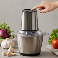 Hachoir à viande et à aliments électrique commercial en plastique avec poignée pour usage domestique en cuisine