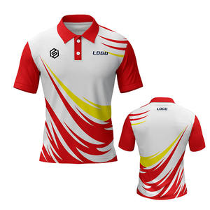 Camisetas Polo de golf informales lisas Camisetas polo con logotipo personalizado para hombre Mujer Camisetas con cuello estampado por sublimación - Product Image 3