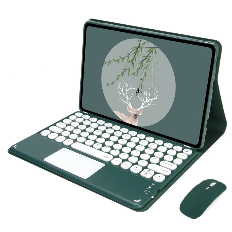 Pavé tactile vert foncé avec souris