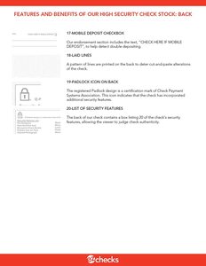 Cheques Premium en Blanco con Holograma de Alta Seguridad, Papel para Cheques Láser |   500 Hojas (Verde/Amarillo, Verificación en la Parte Superior) - Product Image 3
