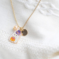 Collier fantôme personnalisé haut de gamme QIUHAN, gravé avec initiales, perles émaillées, cadeau d'Halloween mignon, faible MOQ
