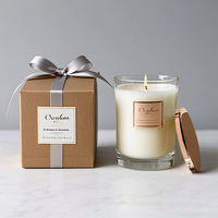 Bougie parfumée de la marque Merri Wish, bougies parfumées de luxe, bougies parfumées à étiquette privée, logo et emballage personnalisés