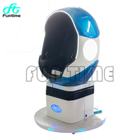 Jeux d'arcade FunTime 2 Seat Egg 9D Amusement Ride 360 VR Cinéma Mouvement Simulateur de réalité virtuelle Machine de jeu de tir