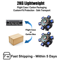 Nouvelle Lampe à Tête Mobile à Six Bras, Contrôle DMX512, LED RGBW, avec Commande Vocale pour KTV, Bar, DJ, Club