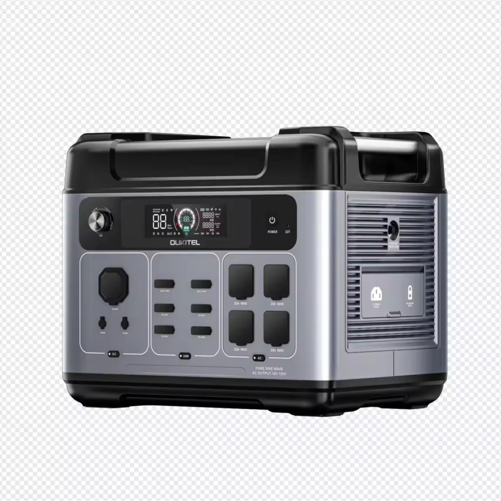 P2001 PLUS <strong>2000W</strong> 2000Wh Pure Sine Wave Solar Panel Portable <strong>Station</strong> LiFePO4 Battery Home Outdoor Use Surge Protection Flashlight