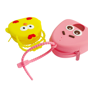 Custom Waterproof Silicone Cartoon <b>Coin</b> <b>Purse</b> for Kids Cartoon Cute Earphone Storage Bag Gift Keychain - Product Image 4