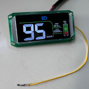แผงควบคุมหน้าจอ LCD สี48V-96V ระดับแบตเตอรี่/ความเร็ว/แสงสำหรับสกู๊ตเตอร์ไฟฟ้าจักรยานสามล้อชิ้นส่วน DIY - Product Image 5