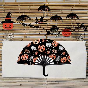 Abanico Plegable Grande de Plástico y Tela con Diseño Tallado, Esencial para Festivales de Música, Decoración Elegante, Accesorio EDM para Fiestas, Abanico de Clic - Product Image 5