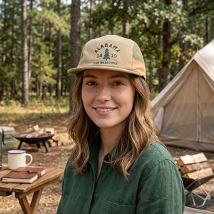 Casquette de camping 5 panneaux unisexe légère réglable séchage rapide respirante pour activités de plein air, chapeau décontracté imperméable pour adultes - Product Image 1