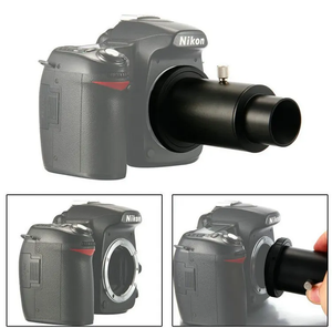 Adaptateur de caméra pour télescope zoom entièrement métallique, anneau en T avec monture de 1,25 pouces et tube d'extension pour / DSLR (noir) - Product Image 3