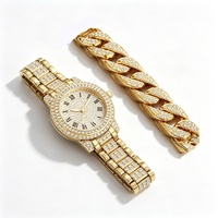 Montre-Bracelet Diamant pour Femme avec Bracelet, Montre de Luxe à Quartz, Vente Chaude en Gros sur Plateformes Transfrontalières
