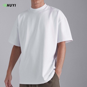 255 280 GSM Luxury Oversized Men's Essential Boxy Fit <span class=keywords><strong>Camiseta</strong></span> 100% algodón Impresión personalizada Heavyweight 100% Cotton <span class=keywords><strong>Camiseta</strong></span> para <span class=keywords><strong>hombre</strong></span> - Product Image 1