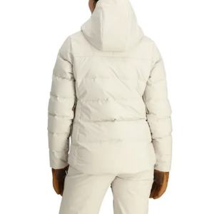 Veste bomber réversible à capuche épaisse et lourde en laine pour femmes, avec logo personnalisé, vente en gros, coupe-vent, imprimé, grande taille - Product Image 3