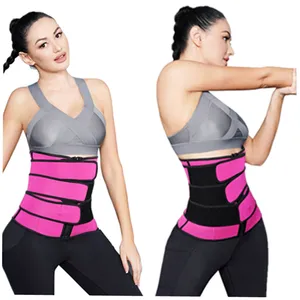 Hots Sales Womens benutzer definierte Logo Bauch Kontrolle Shape wear hohe Kompression abnehmen 3 Riemen Taille Trainer Korsett